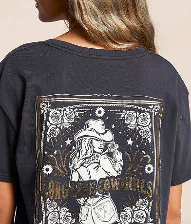 Wrangler&#174; Long Live Cowgirls Oversized T-Shirt misc detail 1 view