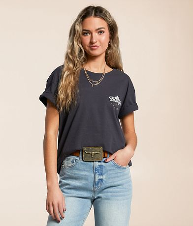 Wrangler® Long Live Cowgirls Oversized T-Shirt front view
