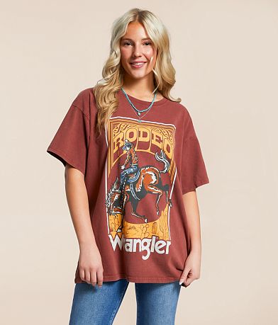 Wrangler® Rodeo Oversized T-Shirt front view