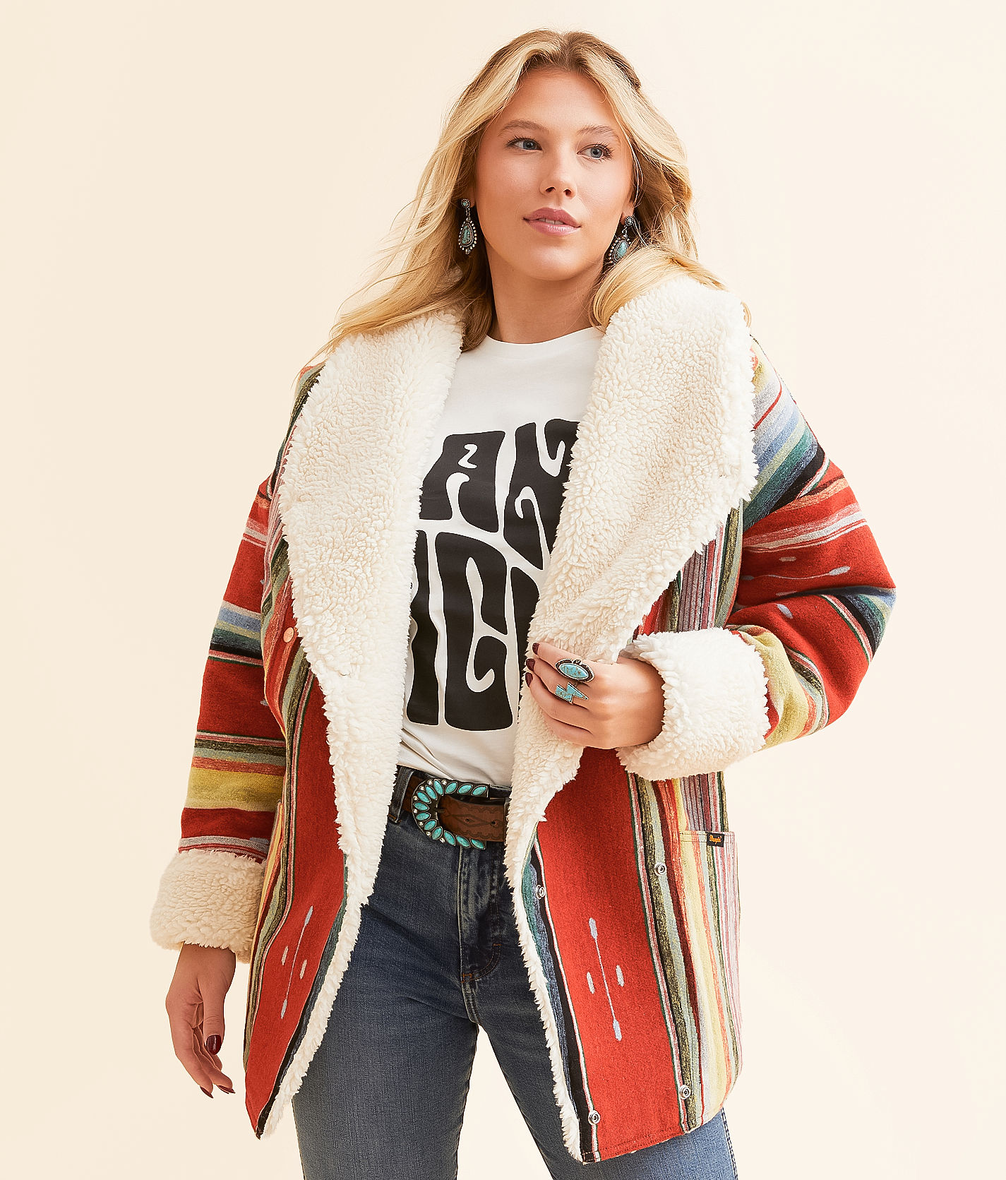 Wrangler® Lainey Wilson Sunburst Aztec Jacket - Women's Coats