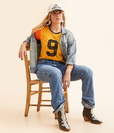 Wrangler® Lainey Wilson Number 9 Ringer T-Shirt front view