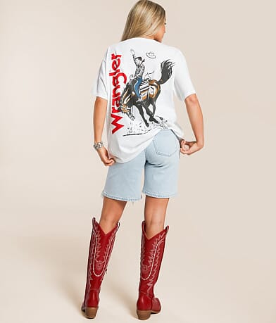 Wrangler® Retro Cowboy Oversized T-Shirt front view