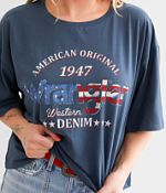 Wrangler® American Original Denim Cropped T-Shirt - Women's
