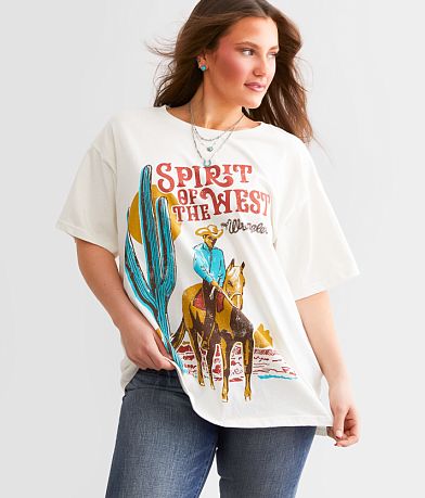 Wrangler® Spirit Of The West Oversized T-Shirt front view