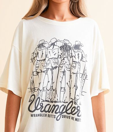 Wrangler&#174; Drive Me Nuts Oversized T-Shirt misc detail 1 view