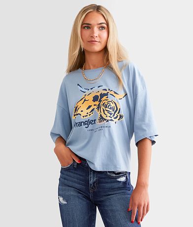 Wrangler® Rose Skull T-Shirt front view