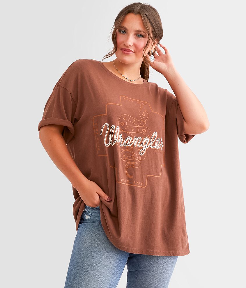 Wrangler&#174; Snake Oversized T-Shirt front view