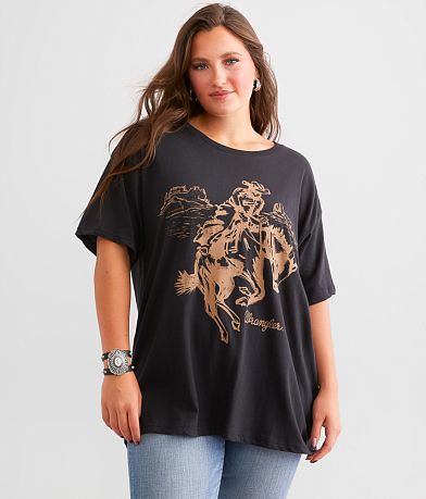 Wrangler® Rider Oversized T-Shirt front view