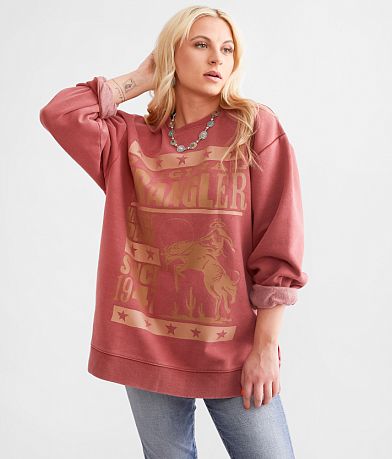 Wrangler® Heritage Denim Oversized Pullover front view