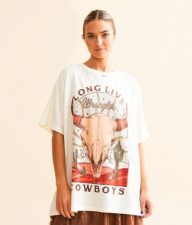 Wrangler® Desert Skull Oversized T-Shirt front view