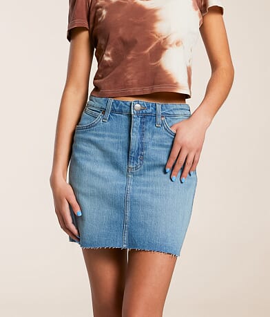 Wrangler® Bailey High Rise Denim Stretch Skirt front view
