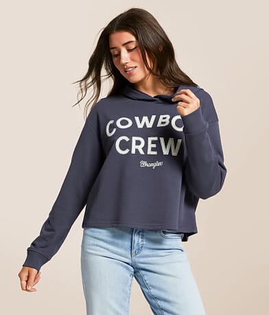 Wrangler® Cowboy Crew Hoodie front view