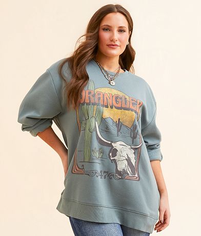 Wrangler® Landscape Oversized Pullover front view
