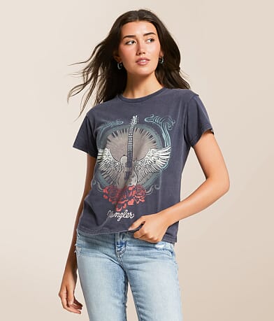 Wrangler® Guitar & Roses T-Shirt front view