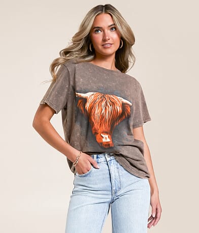 Wrangler® Highland Cow T-Shirt front view