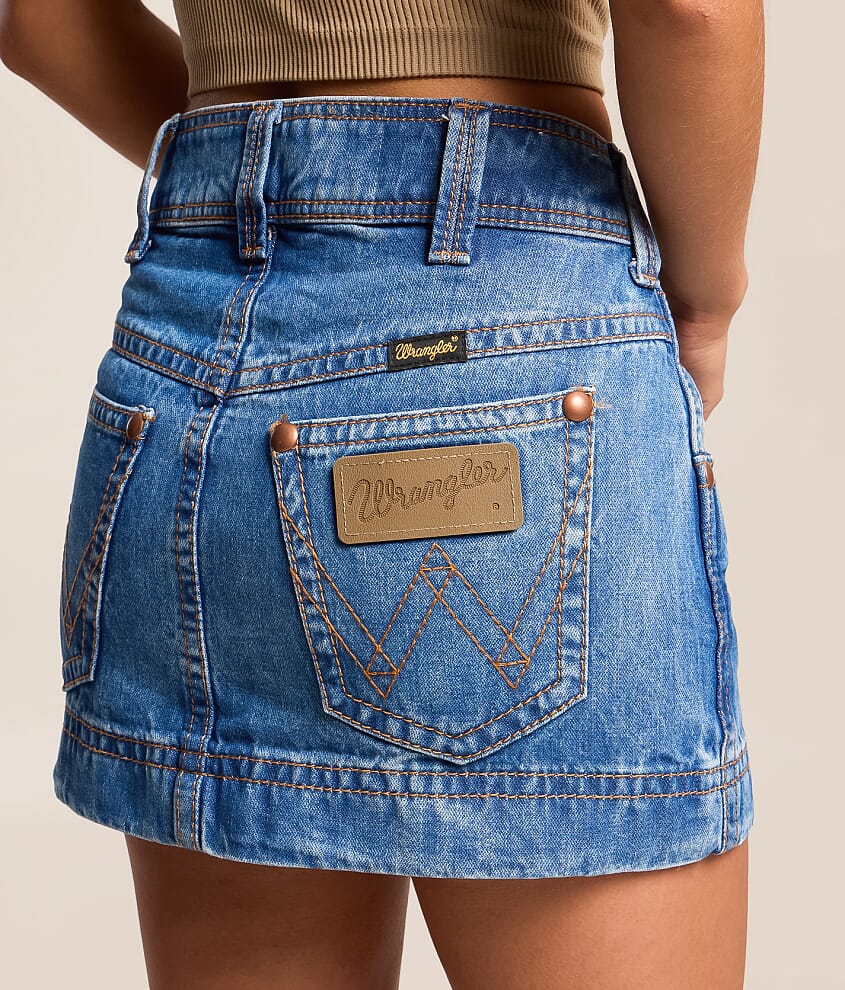 Denim Super Mini Skirt