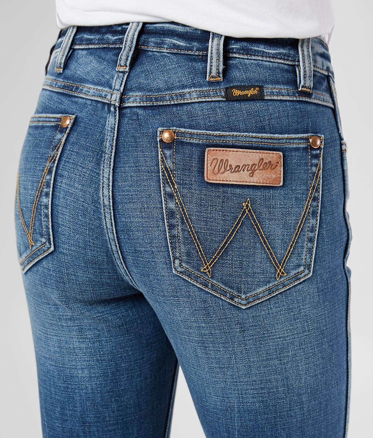 wrangler retro flare stretch jean