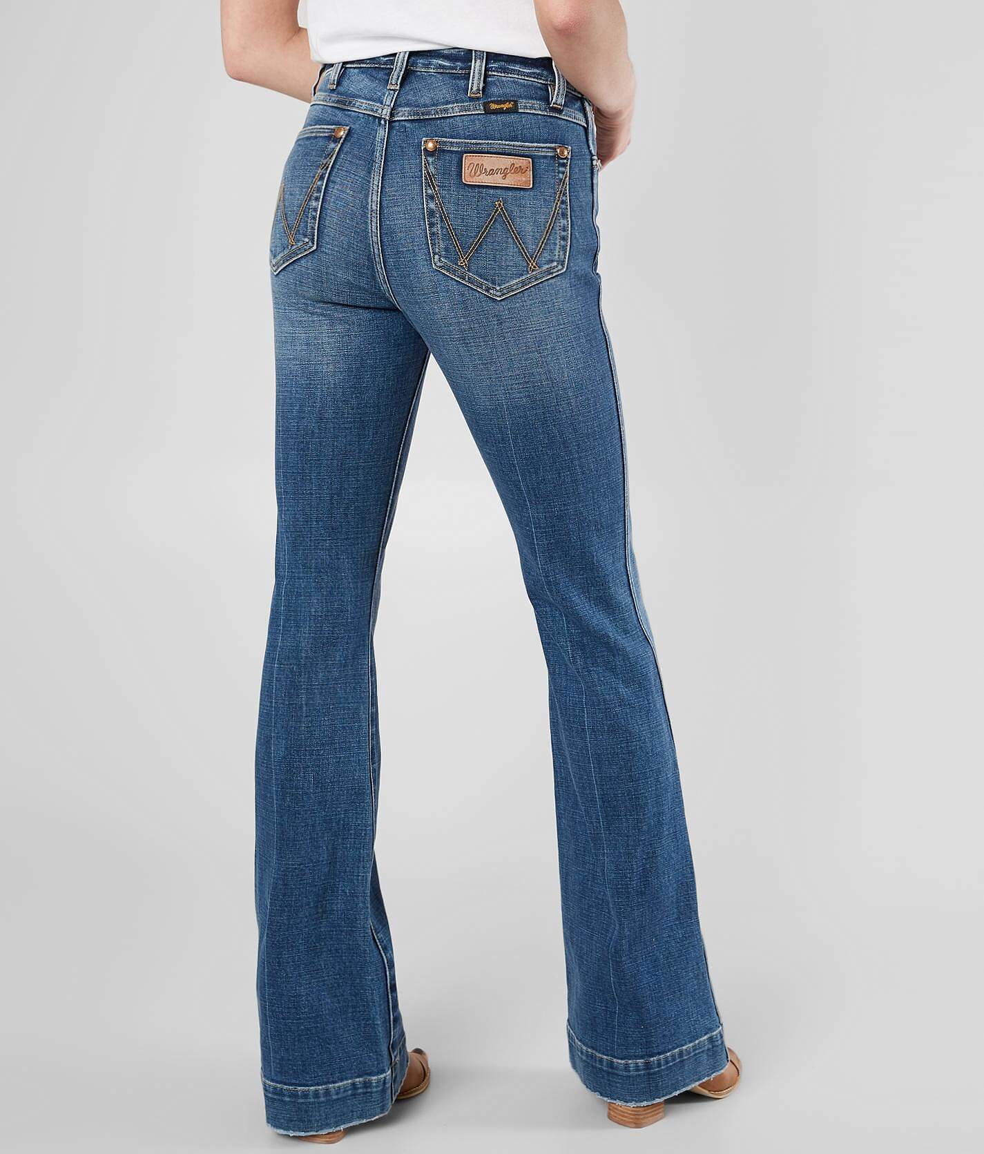 wrangler retro flare stretch jean