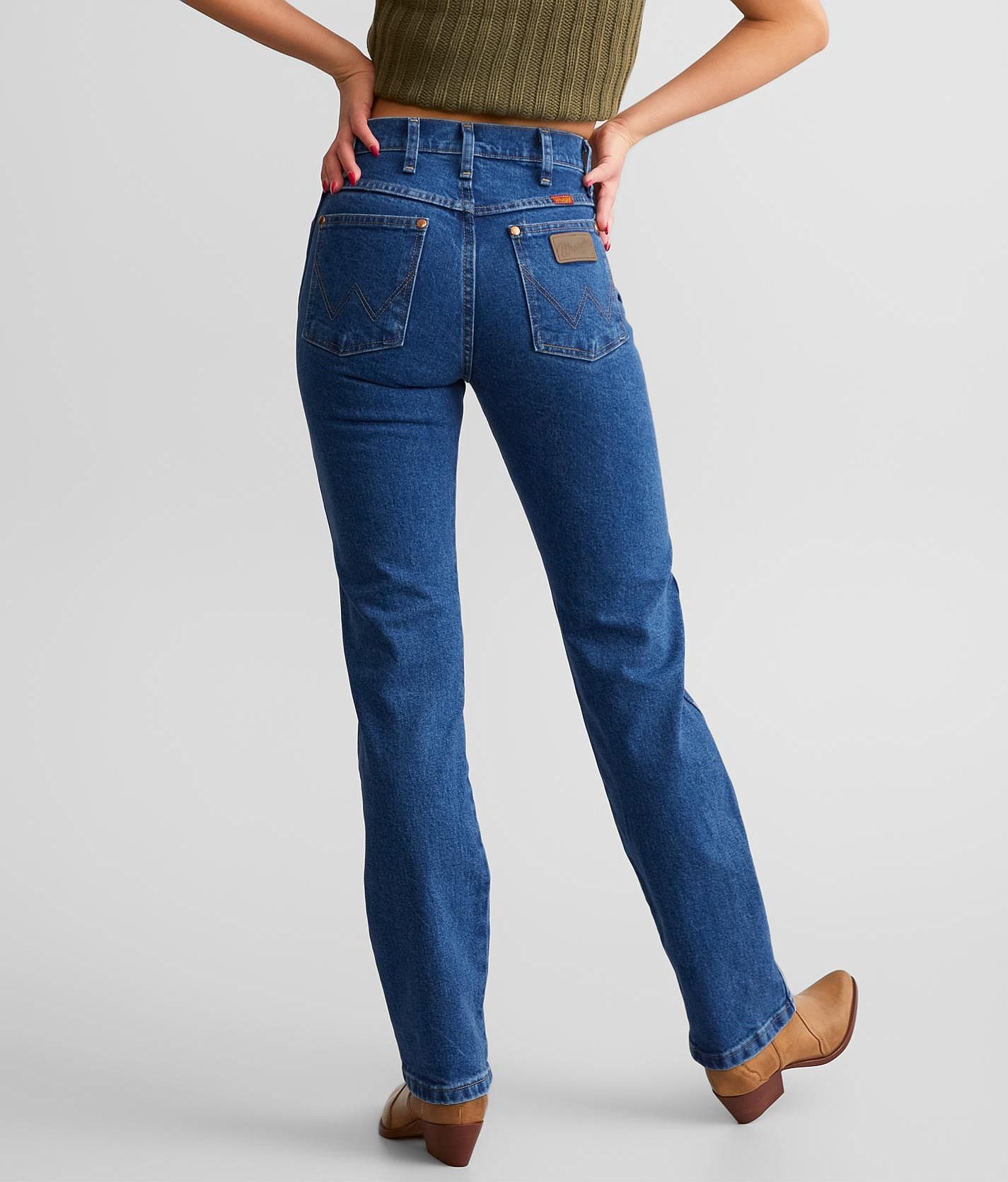 Wrangler® Cowboy Cut Straight Stretch Jean - Women's Jeans in Stonewash