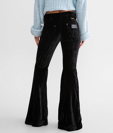 Wrangler&#174; Retro High Rise Velvet Trumpet Flare Pant back view