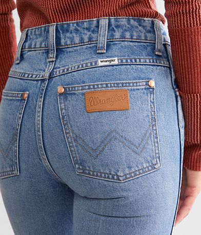 Wrangler&#174; Westward High Rise Boot Jean back pocket view