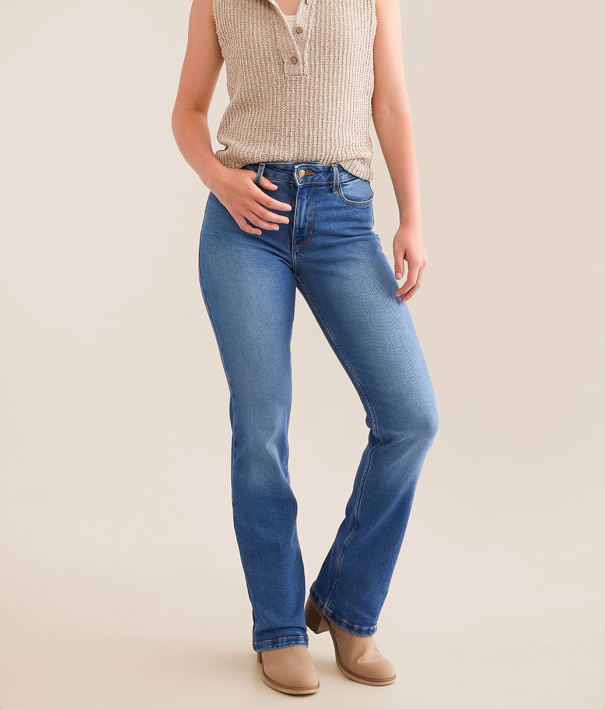 Wrangler® Specialty High Rise Boot Stretch Jean — Carolina by Buckle