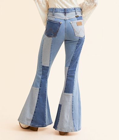 Wrangler&#174; Lainey Wilson Patchwork Super Flare Jean BACK