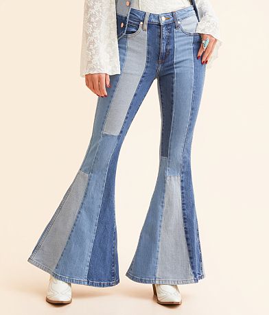 Wrangler® Lainey Wilson Patchwork Super Flare Jean front view
