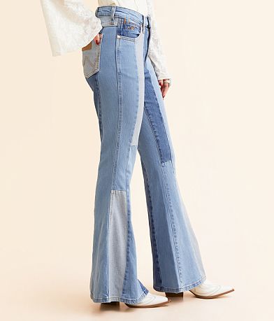 Wrangler&#174; Lainey Wilson Patchwork Super Flare Jean FULL_LEFT_SIDE