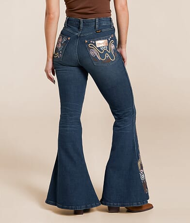 Wrangler&#174; x Lainey Wilson Wildflower Bell Bottom Jean back view