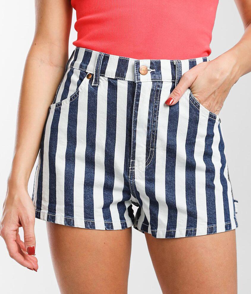 Wrangler® Carpenter Striped Stretch Short - Women's Shorts in Rodeo Stripe  | Buckle