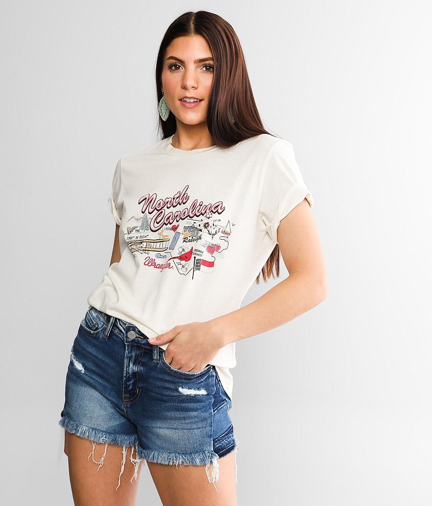 Wrangler® North Carolina T-Shirt - Women's T-Shirts in White | Buckle