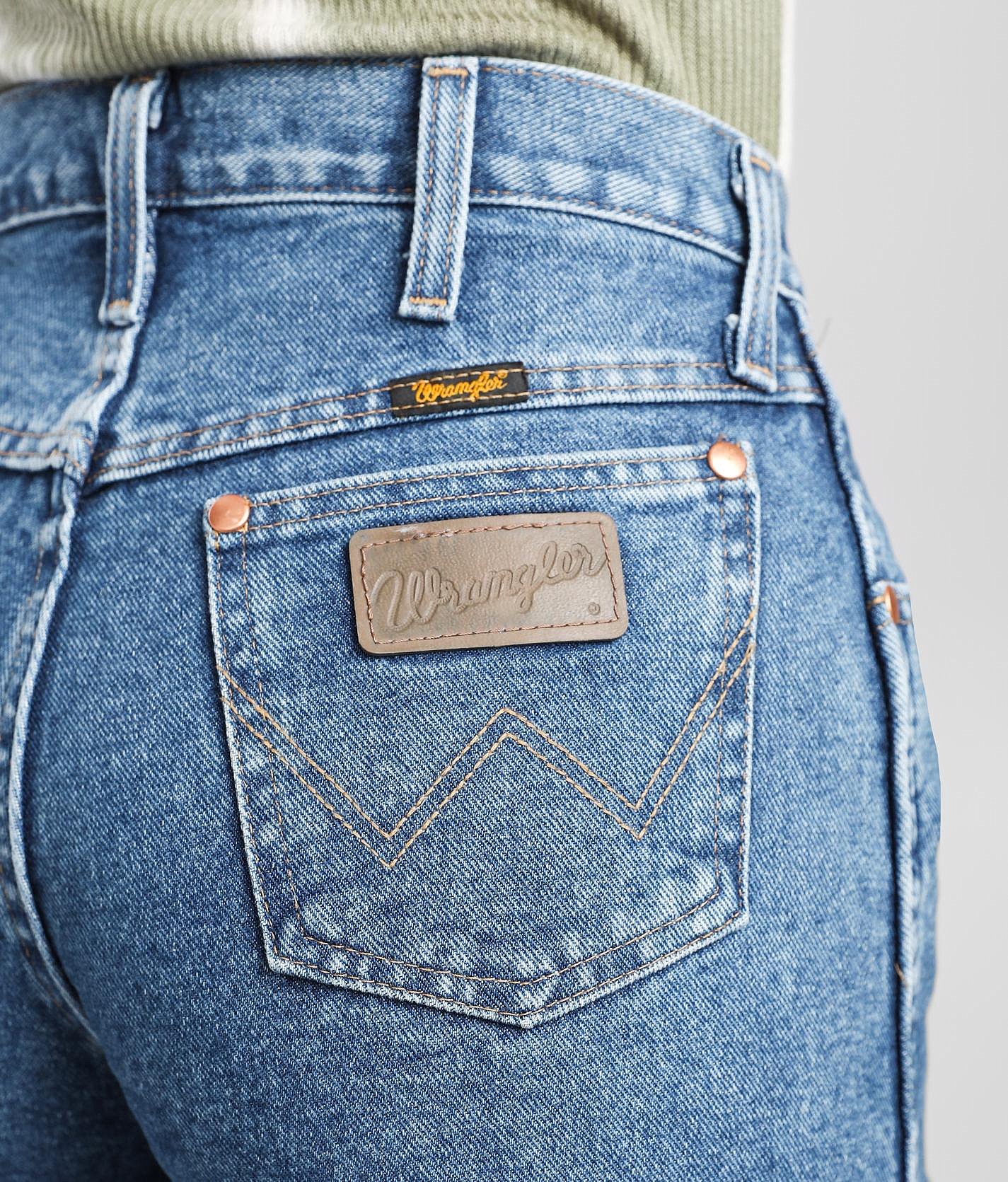 wrangler reworked denim shorts