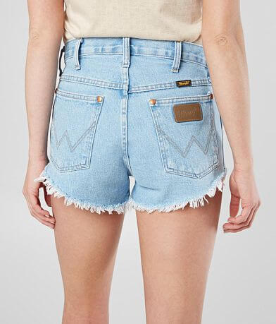 Wrangler&#174; Reworked Cut-Off Denim Short back view