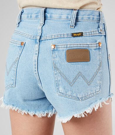 Wrangler&#174; Reworked Cut-Off Denim Short back pocket view