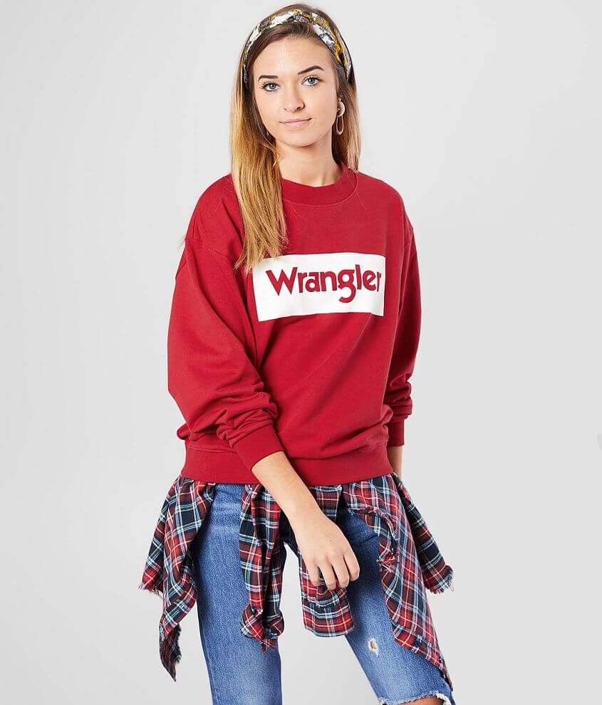 Wrangler® 80s Retro Sweatshirt - Women's Sweatshirts in Red | Buckle