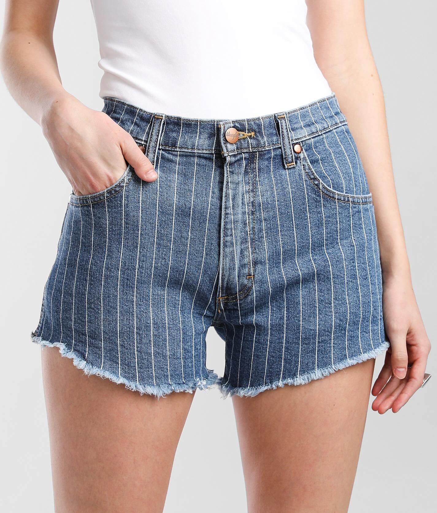 wrangler regular fit denim shorts