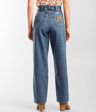Wrangler&#174; High Rise Barrel 652 Jean back view