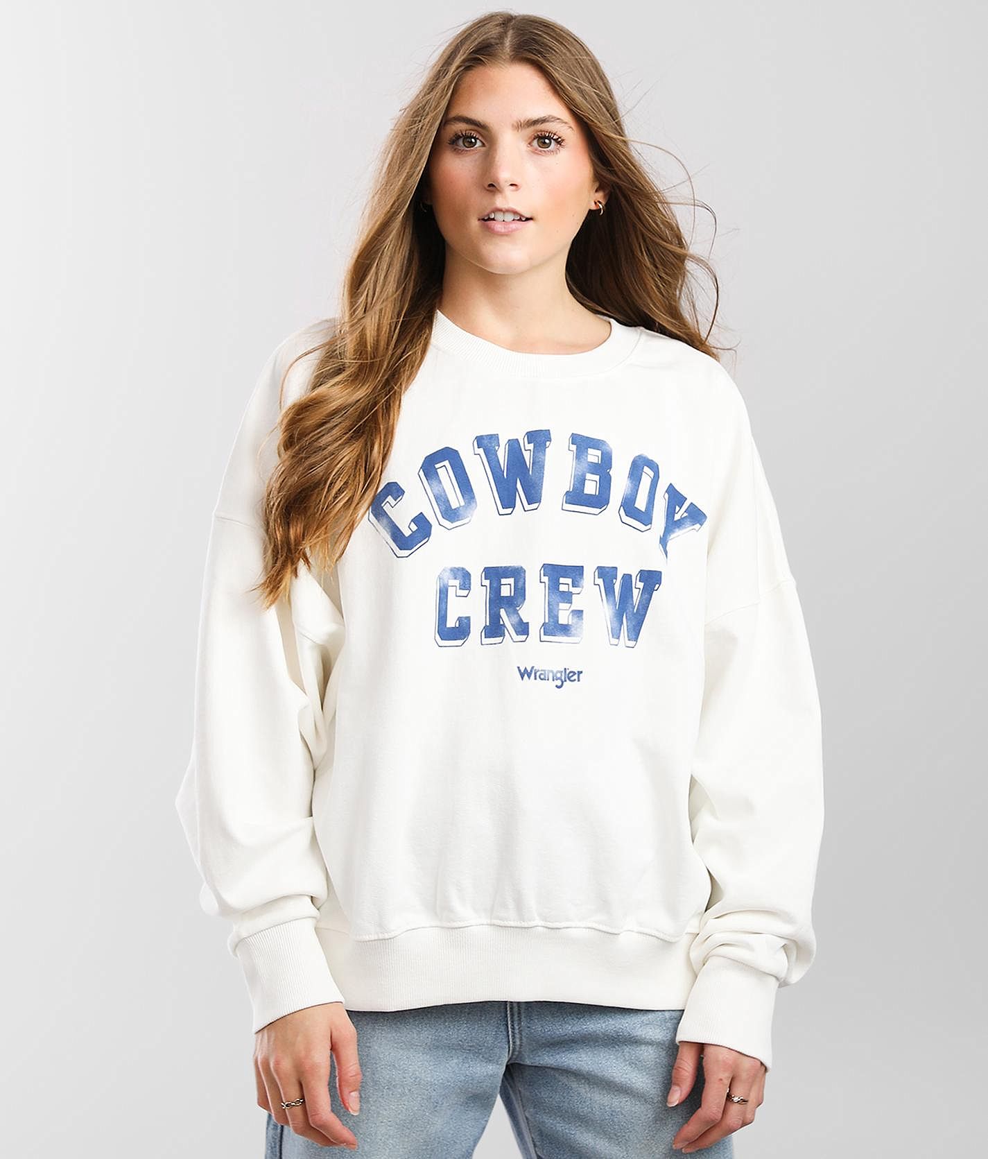 Women's Wrangler Western Puff Sleeve Pullover in Sugar Swizzle