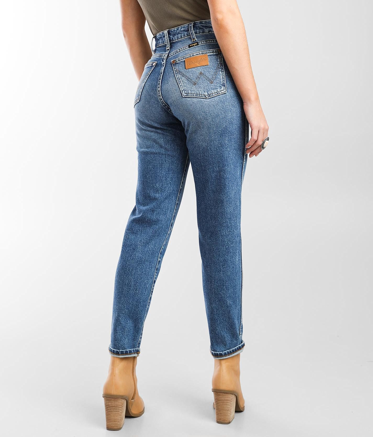 Wrangler® Mom Jean - Women's Jeans in Forget Me Not