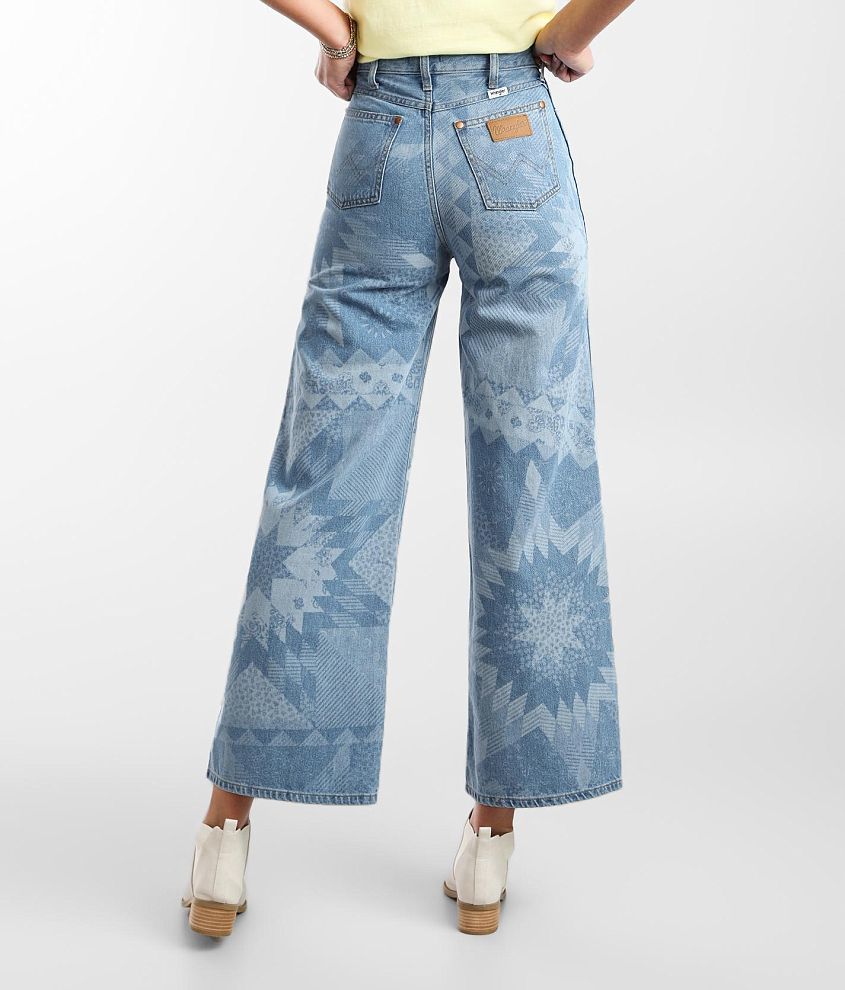 Wrangler® Heritage Worldwide Flare Jean - Women's Jeans in Laser Patchwork  | Buckle