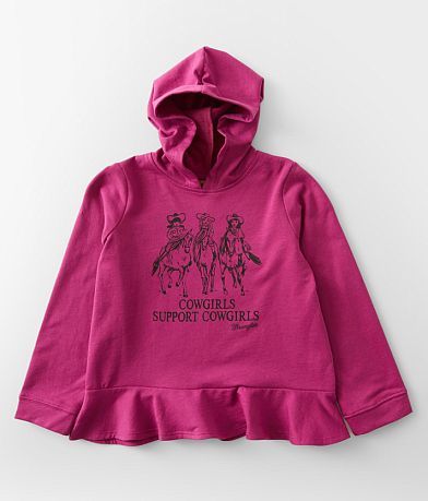 Wrangler® Girls - Cowgirls Hoodie front view