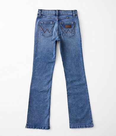 Wrangler&#174; Girls - Mid-Rise Boot Stretch Jean back view