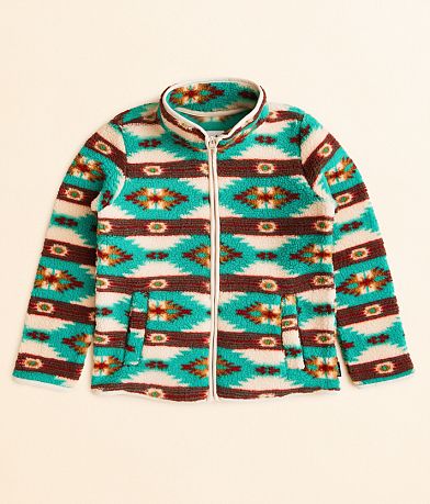 Wrangler® Girls - Southwestern Sherpa Jacket front view
