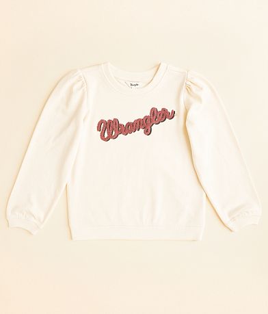 Wrangler® Girls - Logo Pullover front view
