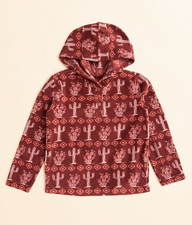 Wrangler® Girls - Cactus Fleece Hoodie front view