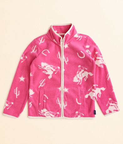 Wrangler® Girls - Western Fleece Jacket front view