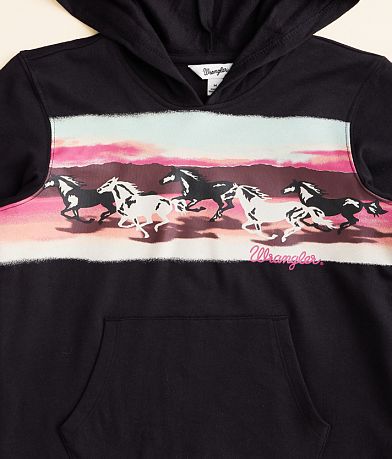 Wrangler&#174; Girls - Wild Horses Hooded Sweatshirt MISC_DETAIL_1