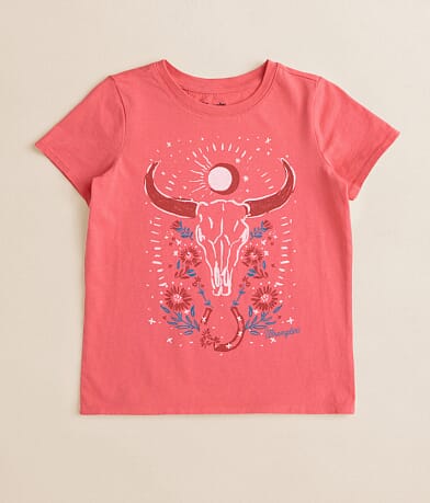 Wrangler® Girls - Steer Head Sunshine T-Shirt front view