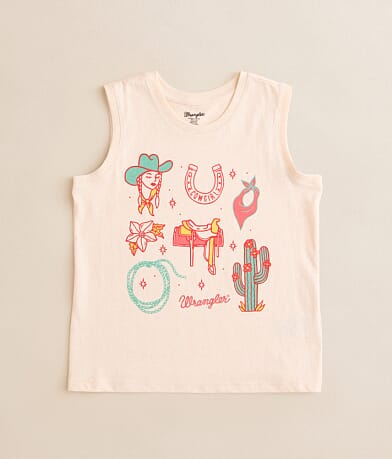 Wrangler® Girls - Western Icon Tank Top front view